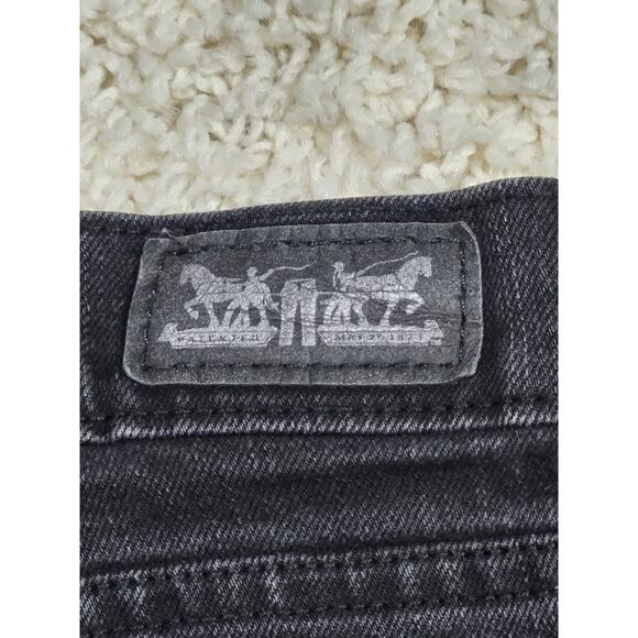 Levi's 505 Straight Leg Jeans 10S Women's Black 30x30 - Picture 15 of 16